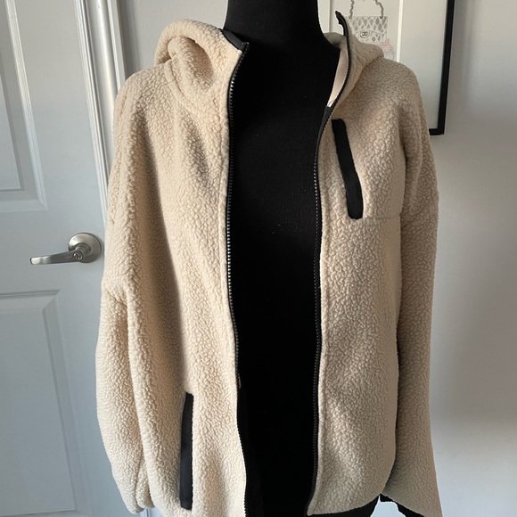 levis unisex pop hoodie sherpa sweatshirt nwt size small - Picture 4 of 5